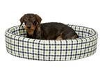 Hundebett MELROSE blau-grün