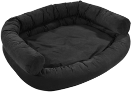 Knuffelwuff | Luxor schwarz | L 155 x B 130 x H 35 cm